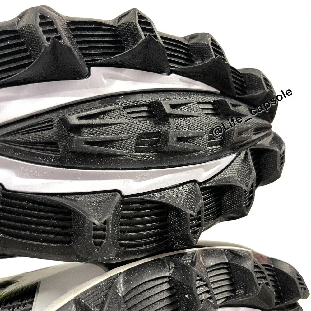 Size 13 Under Armour Crusher RM Black Football Cleats‎ Multi Color Laces Custom